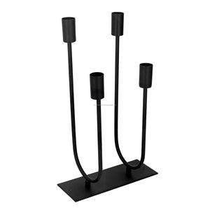 Matte <b>Black</b> Iron <b>Candlestick</b> Holder for Home Decor for Wedding Parties Spa Table Centerpiece Decorations - Product Image 6