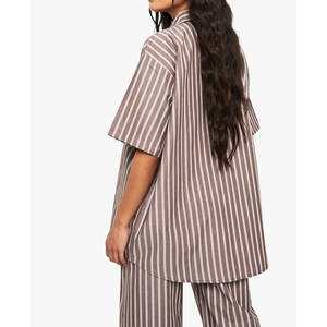 Nuevos diseños, camisón de satén para mujer, conjunto de 2 piezas, ropa de dormir transpirable de la mejor calidad, Conjunto de pijama - Product Image 3