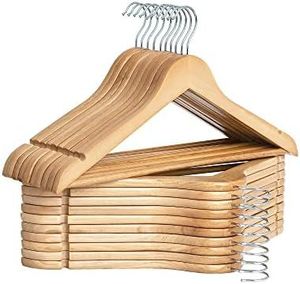 <b>BLACK</b> BEAUTYFULL HOT SELLING WHOLESALE WOODEN HANGERS for Displaying Clothes Bags in Kitchen Wardrobe or Bathroom - Product Image 2