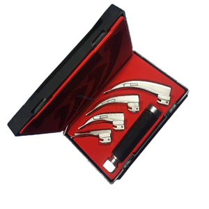 Ensemble de laryngoscope à fibre optique à pointe flexible avec lame, instruments chirurgicaux ORL - Product Image 2