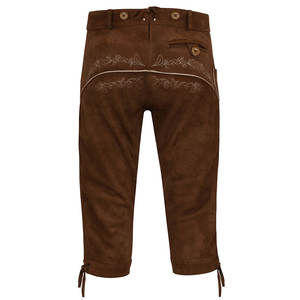 Lederhosen-Pantalón corto de cuero auténtico con tirantes a juego para hombre, Oktoberfest bavario personalizado, 100% original - Product Image 4