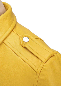 Chaqueta de Cuero Elegante Personalizable para Mujer, Abrigo de Cuero para Invierno y Otoño, Fabricante de Chaquetas de Cuero con Cremallera y Manga Larga - Product Image 4