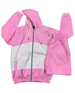 Active Wear Oem Services Lightweight Waterproof Men Custom Nylon Windbreaker Short Set High Quality Sweat Suit Windbreaker Set - Product Image 1