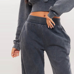 Pantalón de chándal acampanado para mujer con logotipo personalizado Deportivo recién llegado/ropa deportiva de cintura alta MOQ bajo pantalón de chándal acampanado transpirable para mujer - Product Image 2