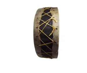 Tête de peau de vache faite à la main tambour chamanique 45cm tambour esprit musique tambours chamaniques en bois de cèdre avec tête de peau de veau naturelle - Product Image 4