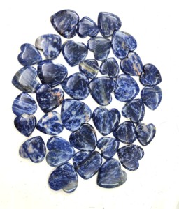 หินอัญมณีทรงหลวมรูปหัวใจทำจากหินโซดาลิทธรรมชาติขัดเงาด้วยคริสตัลเจียระไนทุกขนาดสำหรับเครื่องประดับทำรูปหัวใจ - Product Image 2