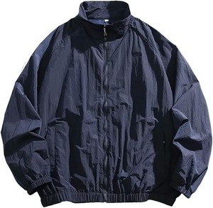 Chaqueta cortavientos ligera para hombre, abrigo informal con cremallera - Product Image 2