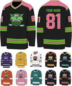 Jersey de hockey sobre hielo de buena calidad, uniforme de hockey sobre hielo por sublimación en diferentes tamaños y precio al por mayor, logotipo de nombre de equipo personalizado, número - Product Image 2