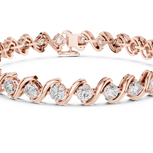 Bracelets en or pour femmes Simple et luxueux avec des bracelets incrustés de diamants Bracelet en alliage de zinc - Product Image 1