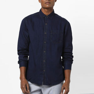 Camisa Vaquera para Hombre, Color Personalizado 2026, Alta Demanda, Nueva Camisa Vaquera Vintage con Estampado para Hombre, Servicio OEM - Product Image 1