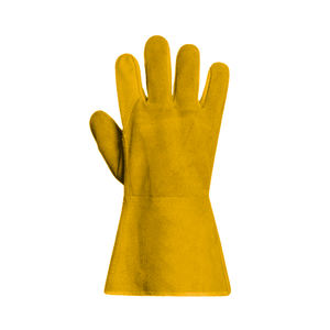 Top Grade ANSI Heavy Duty Cowhide Split Leather TIG Welding Gloves Heat <b>Spark</b> Abrasion Resistant Safety Working Cotton - Product Image 3