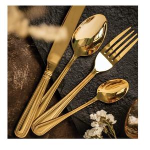 Ensemble de couverts à motif gaufré pour mariage, fête et décoration de table, vaisselle de cuisine - Product Image 1