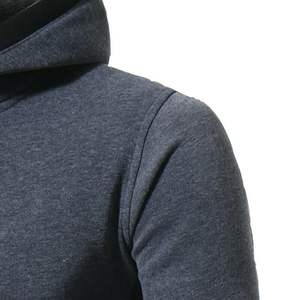 OEM personalizado hecho 100% algodón pulóver sudaderas con capucha de alta calidad 500gsm térmica sudaderas con capucha bordadas transpirables con cuentas para - Product Image 4