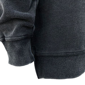 Sudadera con capucha en blanco para hombre, Jersey de algodón con hombros caídos y logotipo estampado personalizado, sudaderas lavadas de gran tamaño - Product Image 6