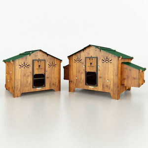 บ้านเลี้ยงไก่ทรงสี่เหลี่ยม Cucciolotta Polly Chalet L ผลิตจากวัสดุแข็งแรงทนทาน ผลิตในอิตาลี คุณภาพสูง ป้องกันลม ทนทานต่อสภาพอากาศภายนอก - Product Image 3