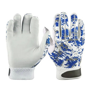 ถุงมือเบสบอลสำหรับผู้ชายถุงมือตีเบสบอลทำจากหนังแท้สีทึบสไตล์ใหม่ - Product Image 3