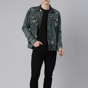 Veste en jean personnalisée confortable pour hommes, vêtements décontractés en jean, veste d'automne, veste en jean à boutons, veste oversize, meilleure veste en jean - Product Image 4