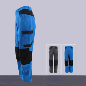 Ropa de construcción para hombre, pantalones de carga de algodón con protección laboral de ingeniería, pantalones de trabajo con múltiples bolsillos - Product Image 4