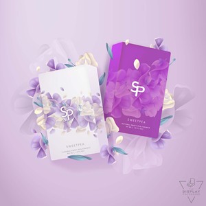 "Custom Printed Handcream Shampoo <b>Boxes</b> with Flora Beauty Sweetpea Design Sustainable Elegant Packaging for Natural Hair - Product Image 3