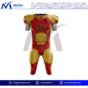 American Football Jersey Uniform for Adults Short Sleeve Sublimation Transfer Print 100% Polyester Custom Football Wear UPF 50 - Product Image 3