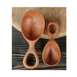 Juego de cuchara de madera hecha a mano, herramientas de cocina ecológicas suaves y naturales, perfectas para cocinar, servir y hornear - Product Image 2