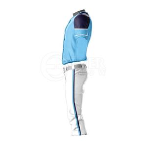 Conjunto de uniforme de béisbol para hombre, superventas, transpirable, 100% algodón, logotipo frontal, posición para equipos deportivos - Product Image 3