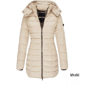 Chaqueta de Invierno Impermeable para Mujer, Gruesa, con Forro de Algodón, Capucha de Piel, Larga, 50% Relleno de Plumón, Ropa Exterior Informal - Product Image 6