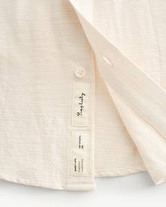 เสื้อเชิ้ตแขนสั้นผู้ชายผ้าฝ้ายพรีเมียม 100% ระบายอากาศได้ดี ลายเรียบ สไตล์ลำลอง ทรงปกติ กระดุมเดี่ยว สำหรับฤดูใบไม้ร่วง - Product Image 6