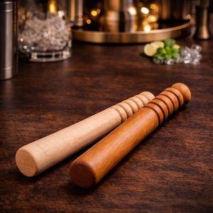 Juego de Morteros para Cócteles de Madera de Lujo, Diseño Elegante, Agarre Cómodo, Gran Poder de Trituración para Hierbas, Cítricos y Experiencia de Bar - Product Image 3