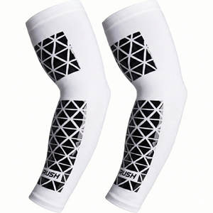 Manguitos tácticos OEM de diseño personalizado con estampado propio, transpirables, refrescantes, con soporte muscular, compresión deportiva, protección, venta al por mayor - Product Image 6