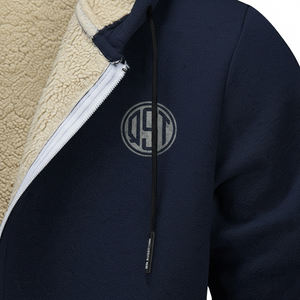 Veste polaire à capuche unisexe personnalisée avec plusieurs poches et fermeture éclair, doublure polaire chaude |   Sweat-shirt d'hiver pour ODM et approvisionnement en gros - Product Image 6