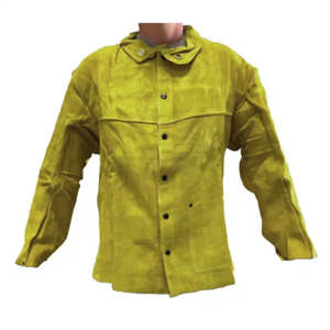 Veste industrielle de sécurité réfléchissante la mieux classée en cuir de vachette fendu vêtements de soudage résistant à l'abrasion thermique et aux radiations - Product Image 6