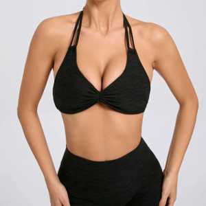 Sujetador Deportivo Transpirable de Venta Caliente para Gimnasio y Fitness, Sin Costuras, Ajustable en la Espalda, Color Sólido, Ropa Deportiva para Mujer - Product Image 6