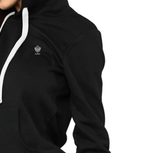 Conjunto de Sudadera con Capucha y Pantalones Deportivos de Forro Polar para Mujer, Color Sólido, Ecológico, Transpirable, Manga Larga, Ropa Deportiva Informal con Estampado de Letras - Product Image 5