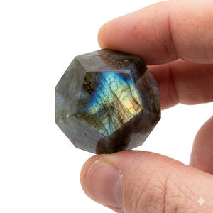 Piedra de Labradorita Natural en Forma de Dodecaedro, Cristal Geométrico, Dodecaedro de Ágata, Gema Curativa, Venta al Por Mayor - Product Image 5