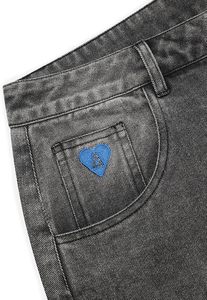 2025 lavé inverse Jorts hommes décontracté Denim Shorts coupe ample Baggy Jean court Streetwear tenues à la mode - Product Image 3