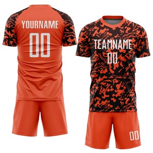 Kit de uniforme de fútbol original de fábrica de alta calidad y nuevo diseño personalizado, conjunto completo de ropa de fútbol de calidad para hombres, maillot de fútbol - Product Image 3