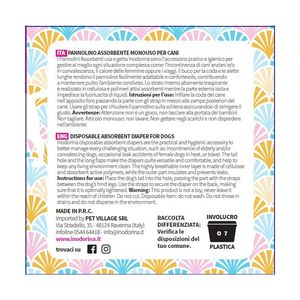 Pañal desechable para perros Inodorina avanzado Razas pequeñas y mascotas activas Máxima absorción con función impresa - Product Image 3