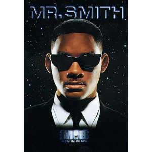 Hommes en costume noir : Carte postale en tissu worsted durable - Product Image 1