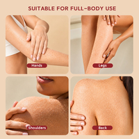 Gommage corporel bio vegan le plus vendu : pastèque, noix de coco, beurre de karité, fraise, myrtille, avocat – exfoliant aux fruits