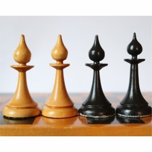 Piezas de Ajedrez de Madera Minimalistas de Lujo, Estilo Danés Moderno de Mediados de Siglo, Juego de Piezas de Ajedrez de Madera Hechas a Mano, Piezas Staunton - Product Image 3