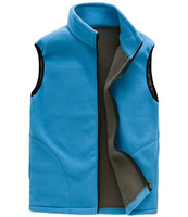 Tam Zip Polar Polar sıcak yelek Mens Golf yelek açık Colorblock kolsuz Sherpa Polar yelek Zip ile göğüs cebi