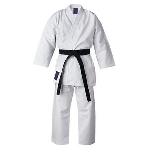 Ensemble d'uniformes de karaté à manches longues le plus vendu Nouveau design Maillot et pantalon à col en V teints unis avec fonction extensible Vêtements d'arts martiaux - Product Image 1