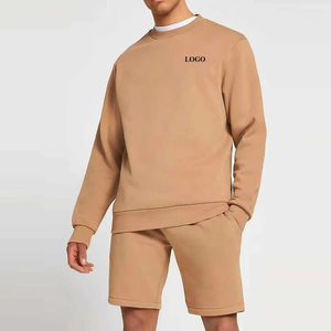 Conjunto de chándal ligero unisex de 2 piezas, Sudadera con capucha y Jogger con logotipo personalizado, Sudadera corta para hombre al por mayor para el invierno - Product Image 3