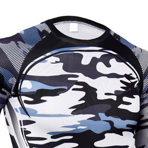 Vêtements de gym à séchage rapide pour hommes, vêtements de sport à manches longues et à col ras du cou avec compression personnalisée, vêtements de gym à séchage rapide - Product Image 6