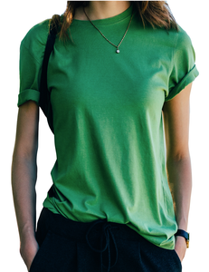 Camiseta de Mujer con Encaje y Serigrafía Personalizada OEM, 100% Algodón, Corte Ajustado, Transpirable, Ecológica, Estilo Casual, Producción al por Mayor - Product Image 3