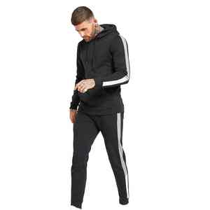 Conjunto de Sudadera con Capucha y Pantalones Deportivos de Invierno Transpirables con Estampado OEM Bordado Personalizado al por Mayor, Chándales de Forro Polar Grueso Unisex para Hombre - Product Image 1