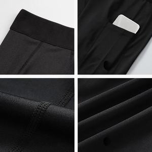 กางเกงเลกกิ้งออกกำลังกายผู้ชายขายส่ง แบบขายาวถึงข้อเท้า เอวสูง แห้งเร็ว ระบายอากาศได้ดี ยืดได้สี่ทิศทาง เหมาะสำหรับใช้ในยิม - Product Image 6