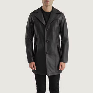 Meilleur design, nouveau manteau en cuir pour hommes à la mode, manteau en cuir de qualité unique pour hommes - Product Image 1