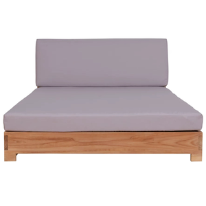Lit de repos en teck au design minimaliste moderne, bois massif de luxe pour une détente spacieuse en intérieur et en extérieur, pour les meubles d'hôtels - Product Image 2